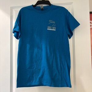 Gildan Moose's Tooth Blue Logo Merchandise T Shirt